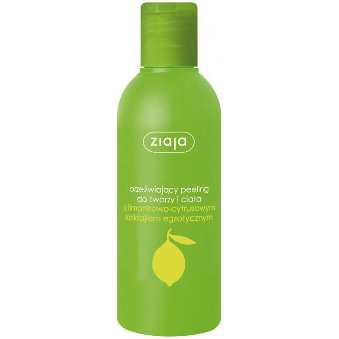 Peeling na obličej a tělo s vůní citrusu, Ziaja, ruzova10.cz, 49 Kč/200 ml