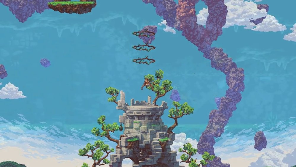 Owlboy: Hrajete za Otuse, chlapce z podivné rasy sovích lidí.