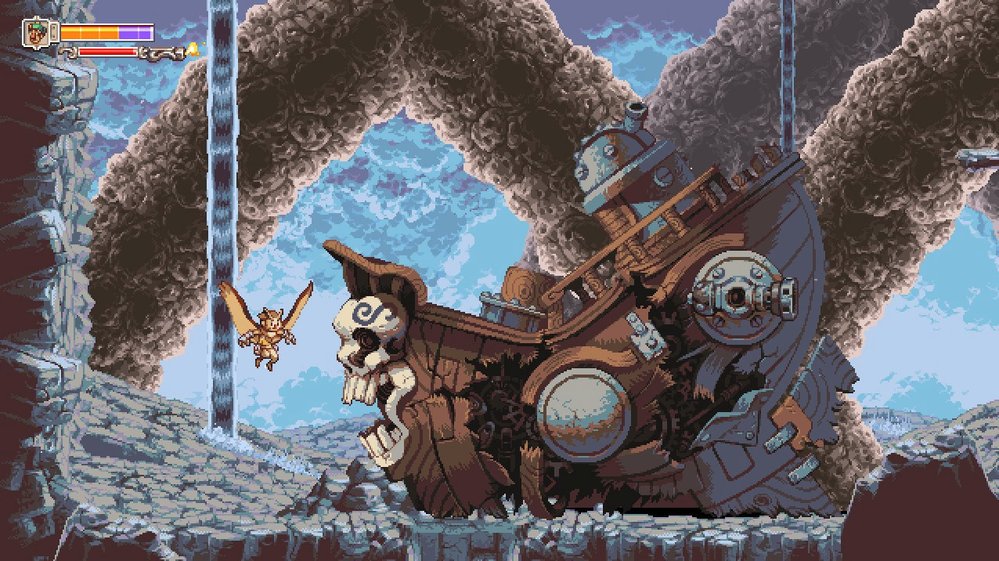 Owlboy: Hrajete za Otuse, chlapce z podivné rasy sovích lidí.