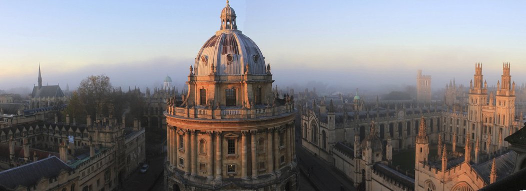 Radcliffe Camera and All Souls College from top of University Church. November sunset. www.oxfordlight.co.uk/