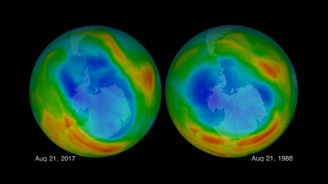 Ozónová díra je nejmenší od roku 1988. Není to ale známka rychlého hojení stratosféry