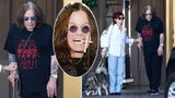 Ozzy Osbourne po dlouhé době na veřejnosti: Útrpný výraz, hůlka a pomalá chůze