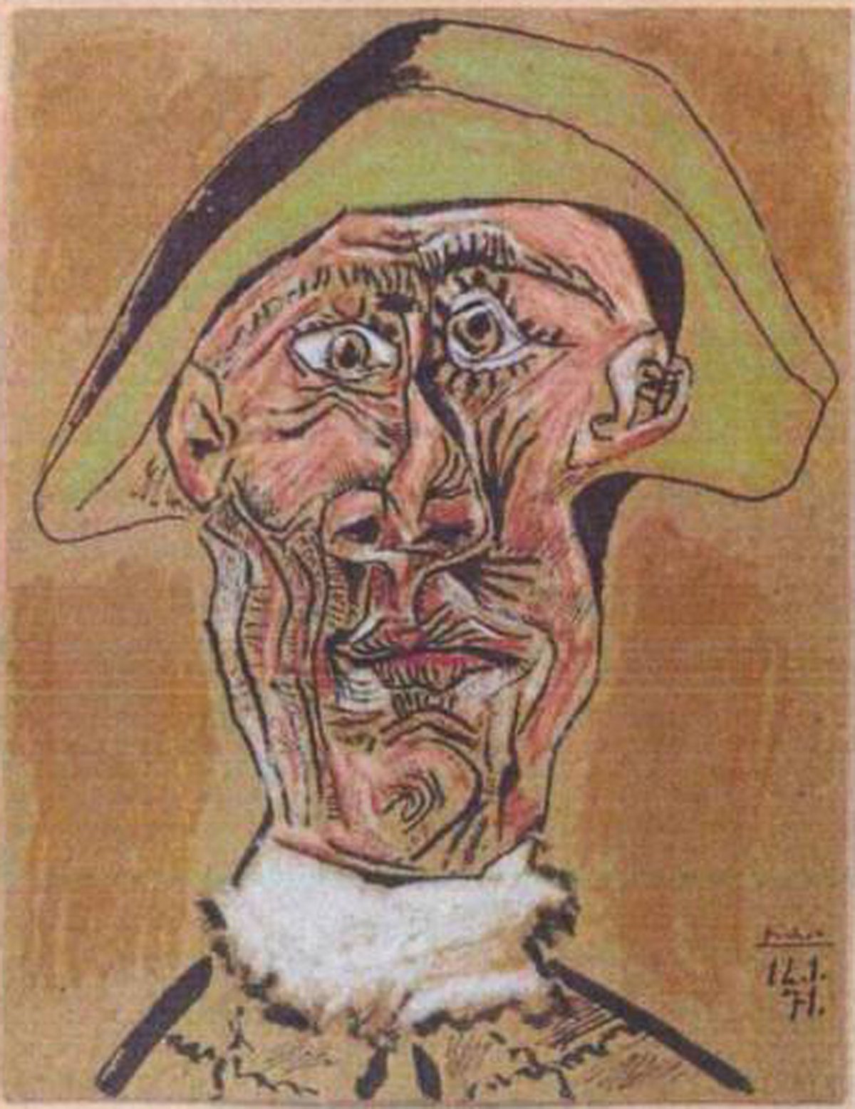 Hlava harlekýna (1971), Pablo Picasso, 800 mil. Kč