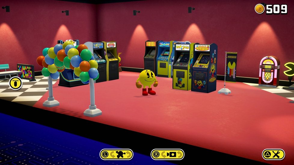 Arkádová herna v Pac-Man Museum+