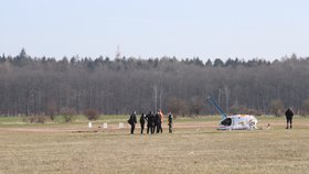 Na letišti u Kladna se v březnu zřítil vrtulník.