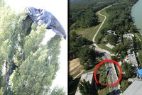 Děsivý basejumping na Slovensku: Skokan se zachytil o strom!