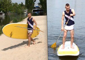 Na paddleboardu si užijete netradiční pohled na Prahu z Vltavy.