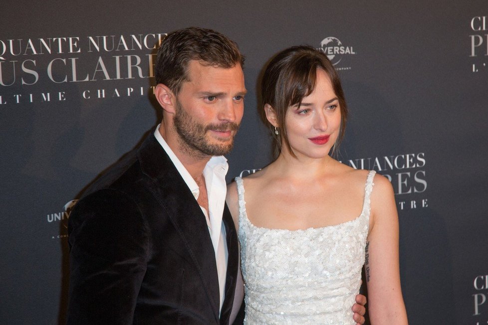 Jamie a Dakota na premiéře Padesáti odstínů svobody.