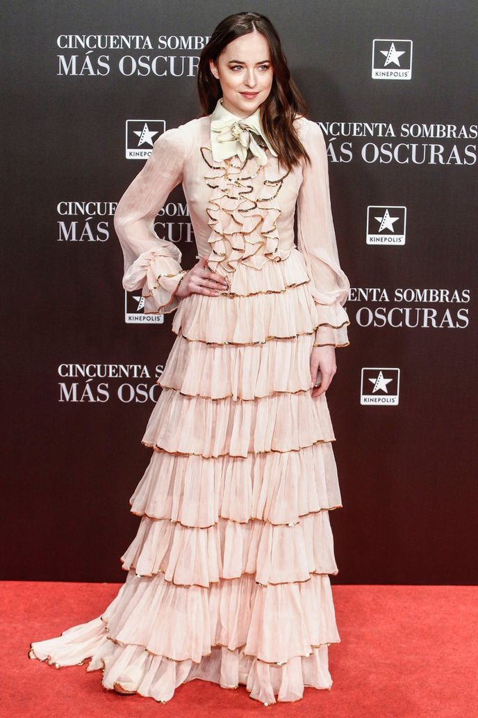 Dakota Johnson na premiéře v Madridu