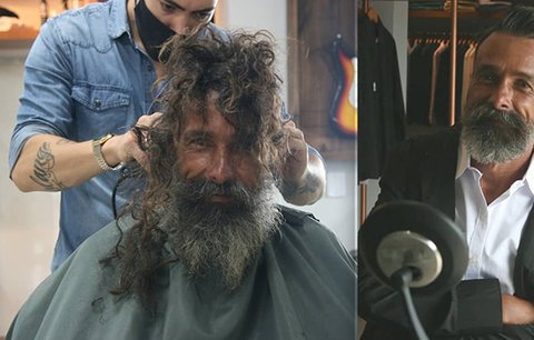 Bezdomovce majitel barbershopu změnil k nepoznání: Díky proměně se po 10 letech setkal s rodinou!
