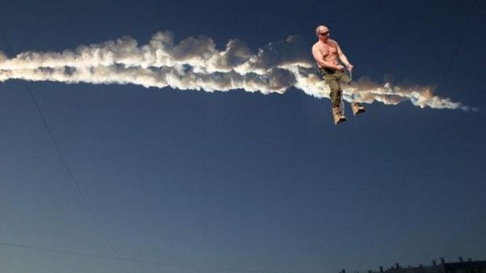 pádu meteoritů nad Uralem