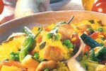 Paella se zeleninou a rýží