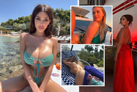Dovolené krásek z instagramu: Pornohvězda se prsila na Bahamách, modelka pózovala u tryskáče!