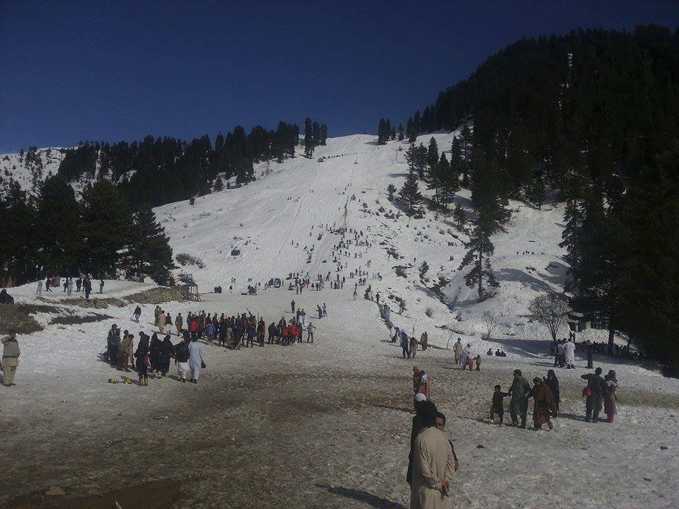 Pákistánské lyžařské středisko Malam Jabba