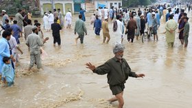 Ničivé záplavy v Pákistánu.