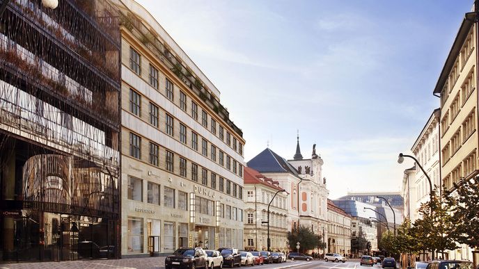 Vizualizace nové podoby Paláce Dunaj po rekonstrukci.
