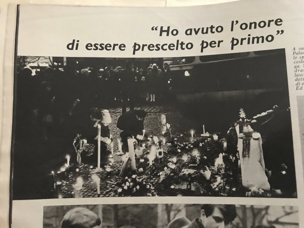 Primadona opery Eva Gebauerová-Phillips (84) si před půl stoletím dovezla z Itálie časopis s fotkami popáleného Jana Palacha. Schovávala ho pak ve skříni.