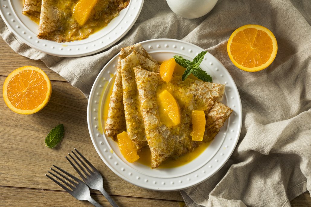 Crepes Suzette s pomerančem