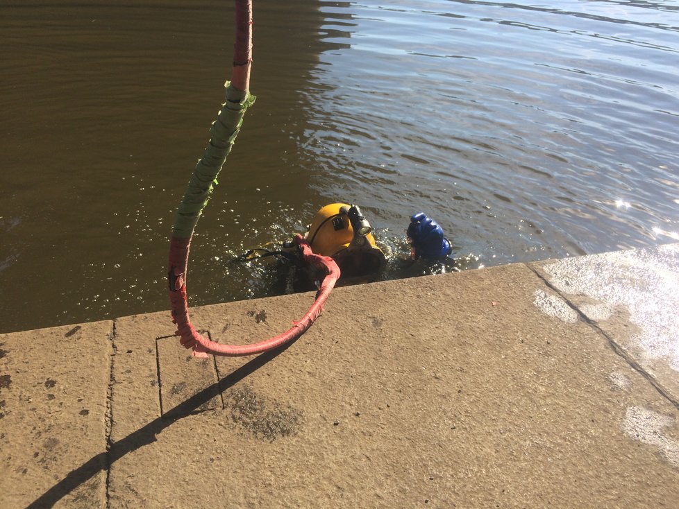 Během března započaly diagnostické práce na Palackého mostě. Potápěči zkoumali stav pilířů pod vodou. Prvotní zjištění vypadají optimisticky.