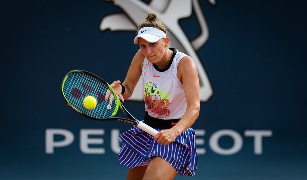 Markéta Vondroušová na turnaji v Palermu