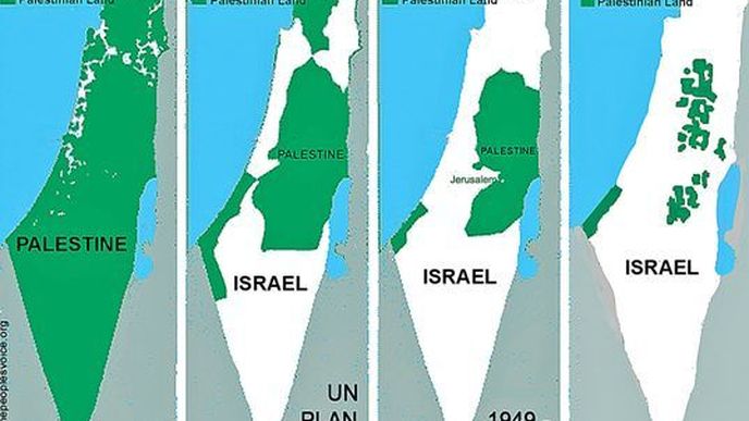 „ztracená území Palestiny“