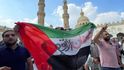 Desetitisíce lidí v Íránu, Iráku, Bangladéši, Jordánsku či Jemenu protestovaly proti izraelským úderům na Gazu a vyjadřovaly podporu Palestincům (13.10.2023)