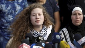 Ahida Tamímíová (17) byla propuštěna z vězení. Pro Palestince se stala hrdinkou