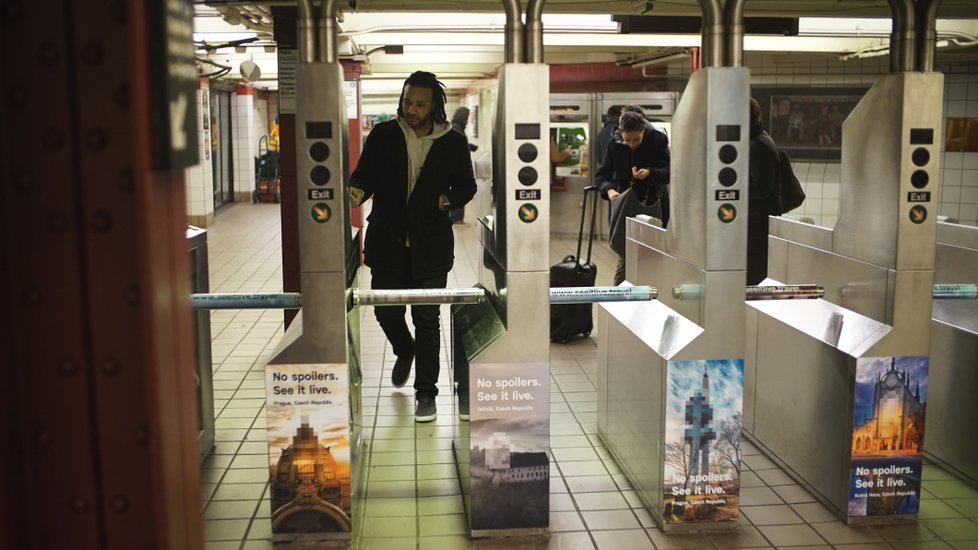 V New Yorku kampaň na Českou republiku oslovila 10 milionů lidí. V metru byly k vidění poutače na nejslavnější české památky