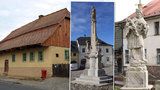Plzeňský kraj vybral nej památku: Poslední měšťanský dům v Kdyni a mariánský sloup v Úterý