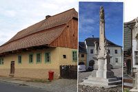 Plzeňský kraj vybral nej památku: Poslední měšťanský dům v Kdyni a mariánský sloup v Úterý