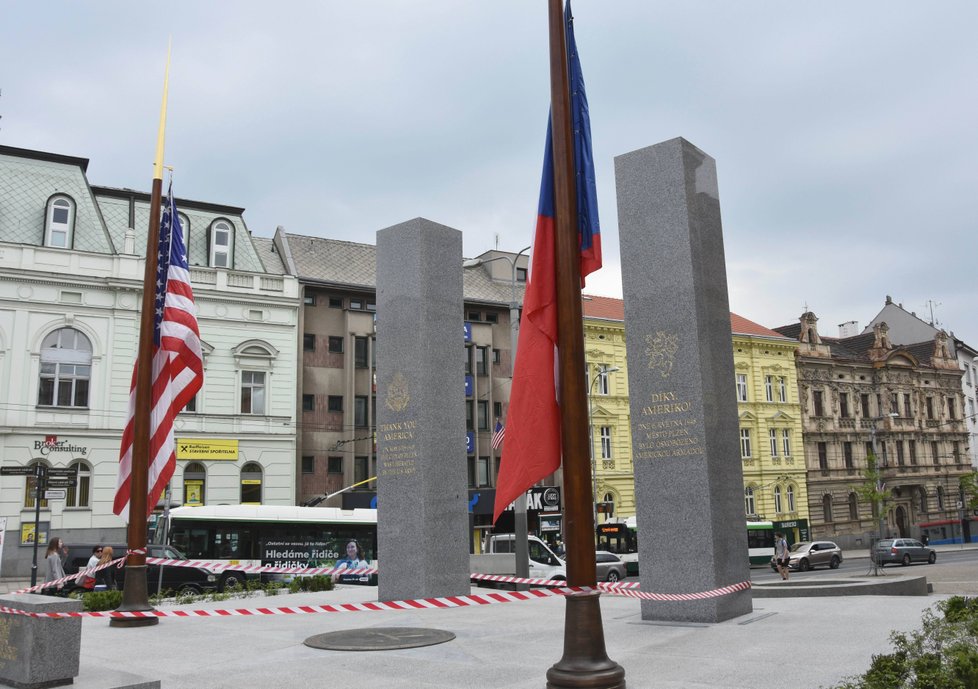 Památník Díky, Ameriko! v Plzni