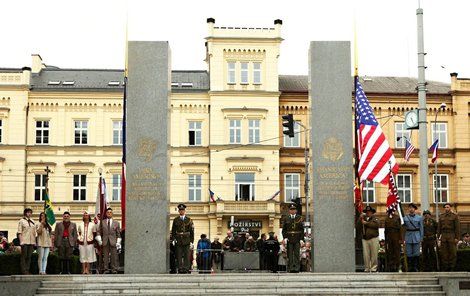 Památník Díky Ameriko v Plzni...