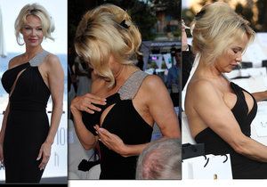 Pamela Anderson si své bujné vnady musela bedlivě hlídat.