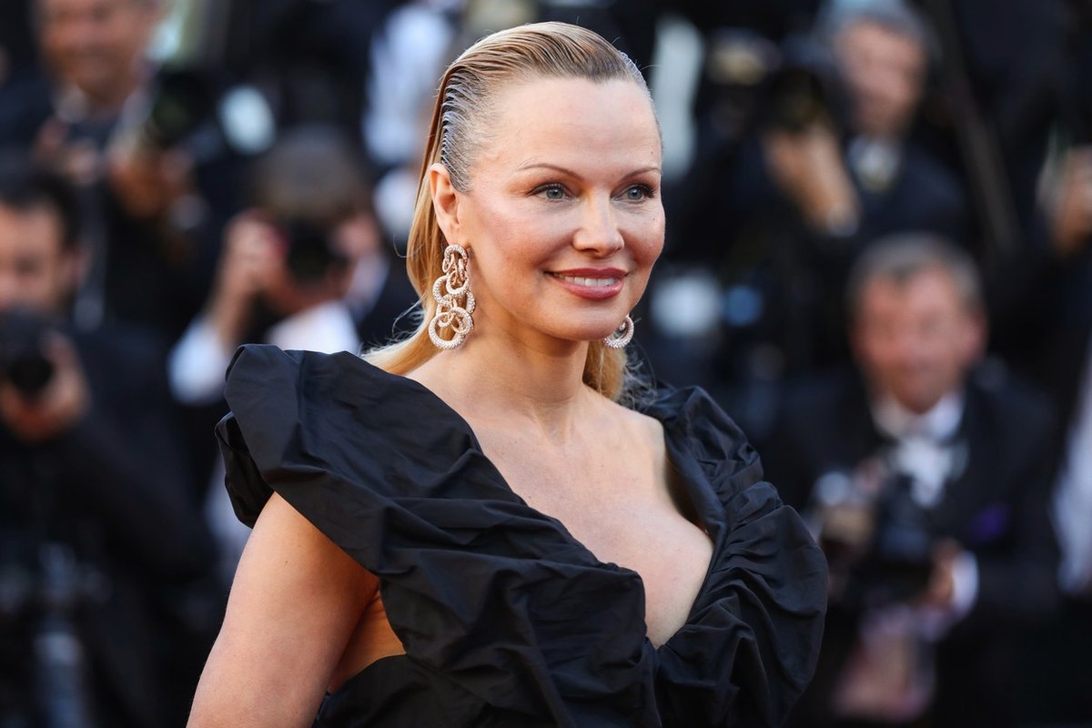 Pamela Andersonová na festivalu v Cannes.