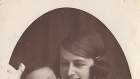Hedvika Huschová s prvorozeným synem Richardem