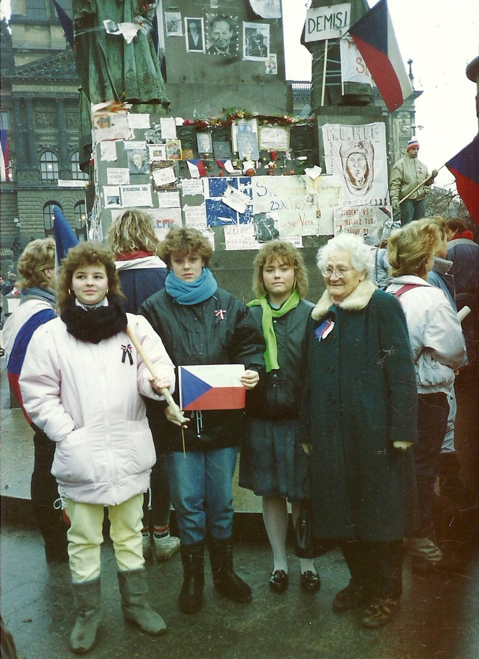 Matka Olgy Dolníčkové Albína Bohuslavová prožila listopadové události roku 1989 v Praze