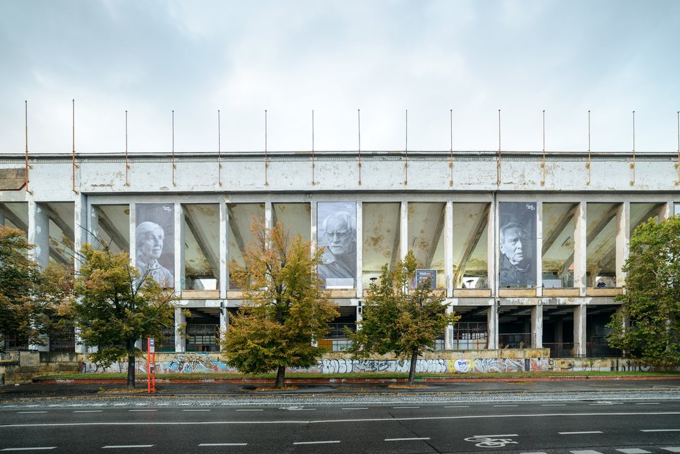 Výstava Cena svobody na Strahovském stadionu