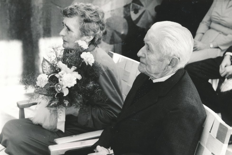 Rodiče Hubert a Vlasta Lanští, okolo roku 1980