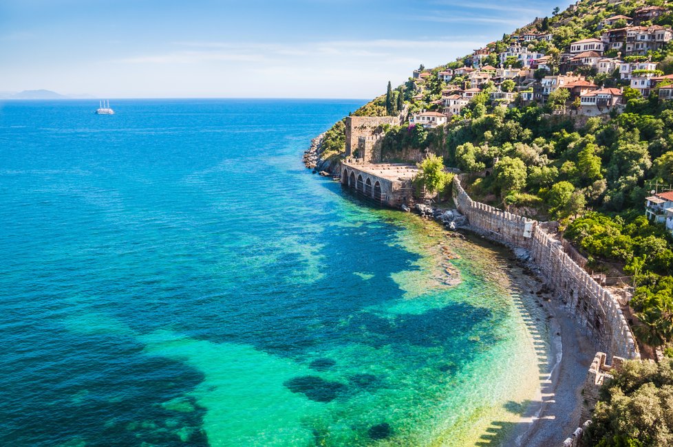 Alanya je jedním z nejnavštěvovanějších letovisek Turecka.