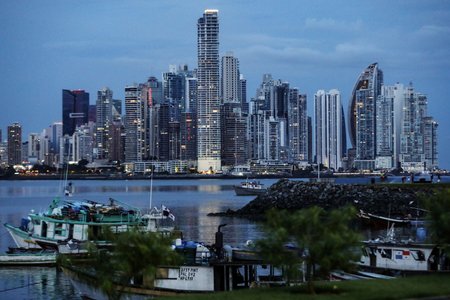 Panama City, hlavní město daňového ráje Panamy.