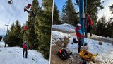 Lanovka na Šumavě uvěznila matku s dcerou: Dramatická záchrana