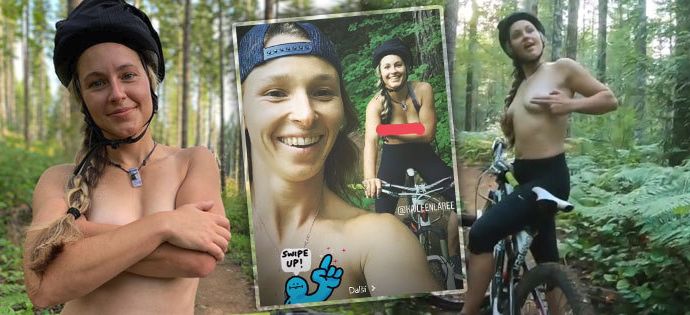 Pančochová se svou snoubenkou Kaileen jezdily na kole nahoře bez