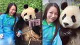 Pandastické: Černobílá šelma se naučila dokonalému pózování pro selfie