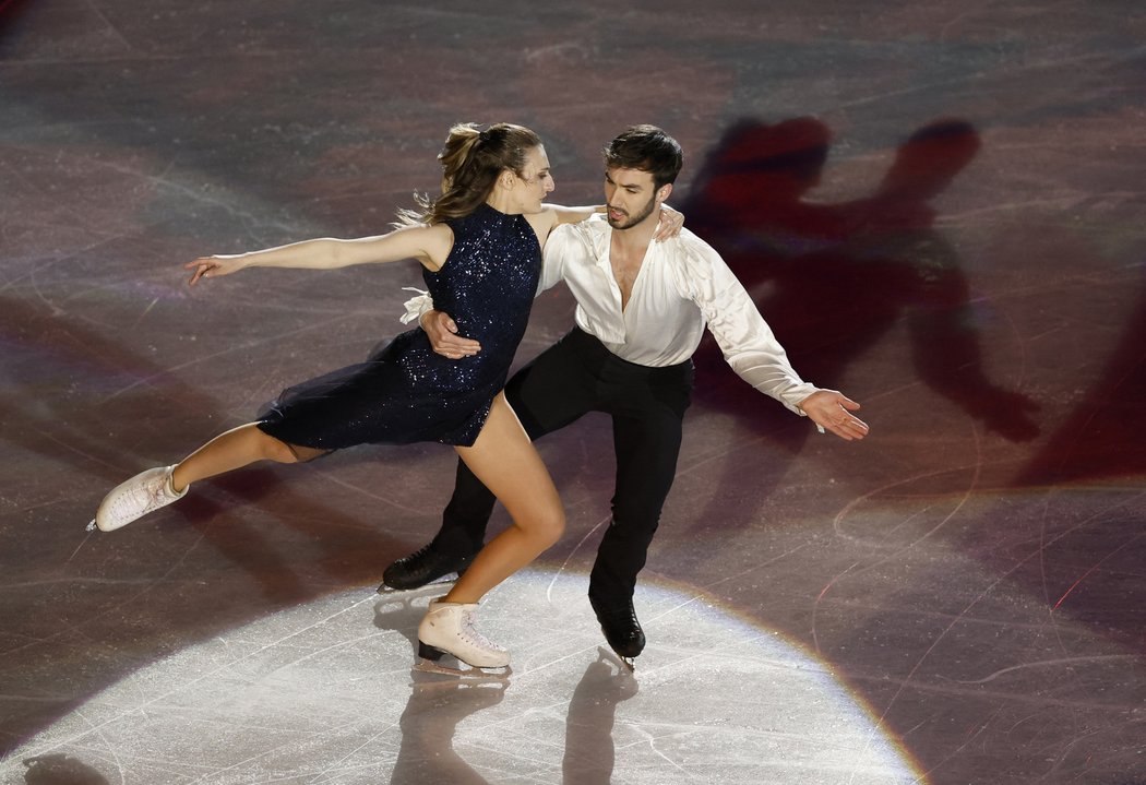 Držitelé světového rekordu v tancích na ledě Gabriella Papadakisová a Guillaume Cizeron z Francie