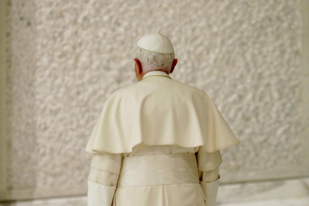 Papež Benedikt XVI. v době, kdy oznámil, že odstupuje z čela katolické církve.