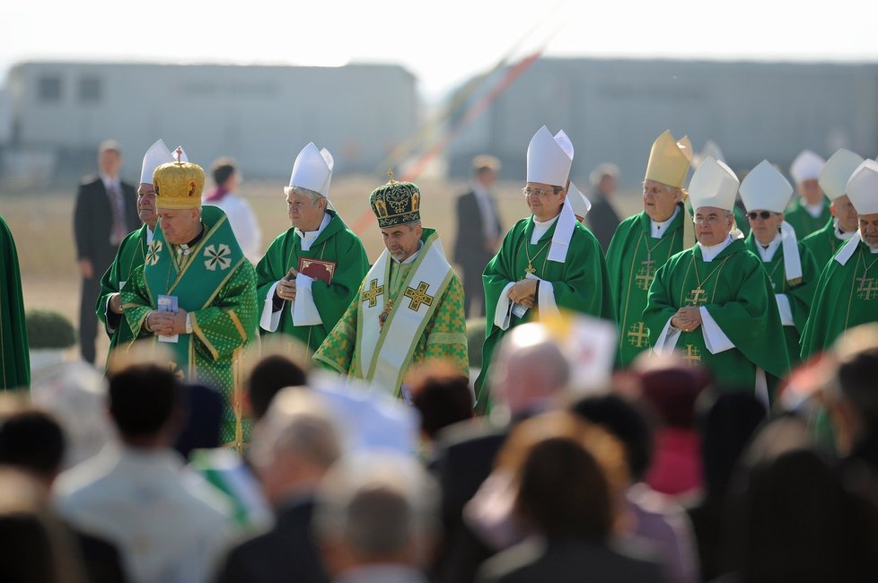 Papež Benedikt XVI. sloužil Mši svatou v Brně