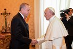 Papež ve Vatikánu přijal k audienci tureckého prezidenta Erdogana.