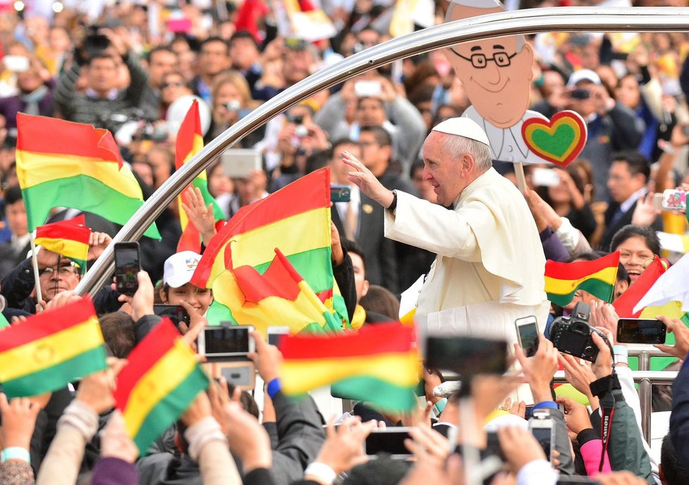Papež František na jihoamerickém turné. Tentokrát v Bolívii