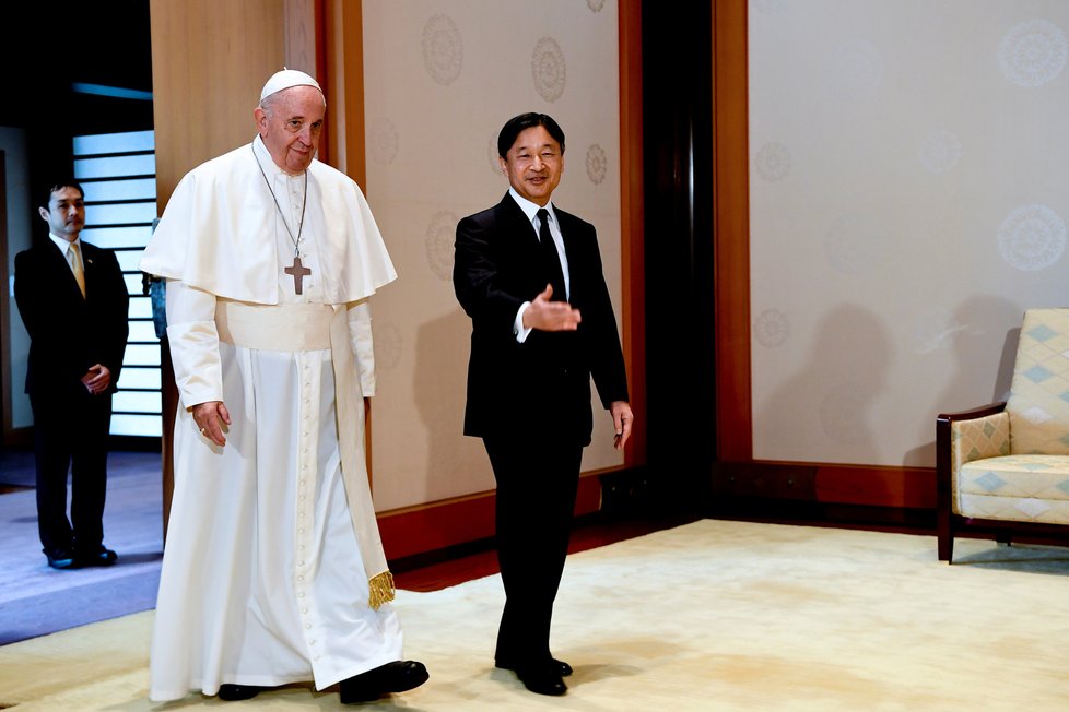 Papež František navštívil Japonsko, dočkal se vřelého přijetí (listopad 2019).