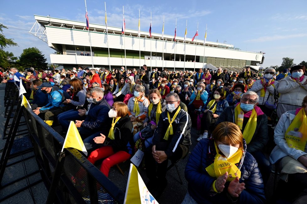 Papeže Františka v Prešově přivítaly tisíce lidí (14. 9. 2021)